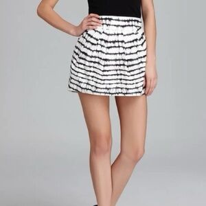 Diane Von Furstenberg jan cotton poplin pattern mini skirt